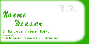 noemi wieser business card